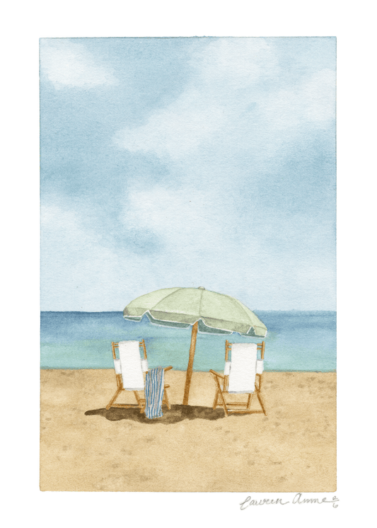 "Somewhere on a Beach" Print