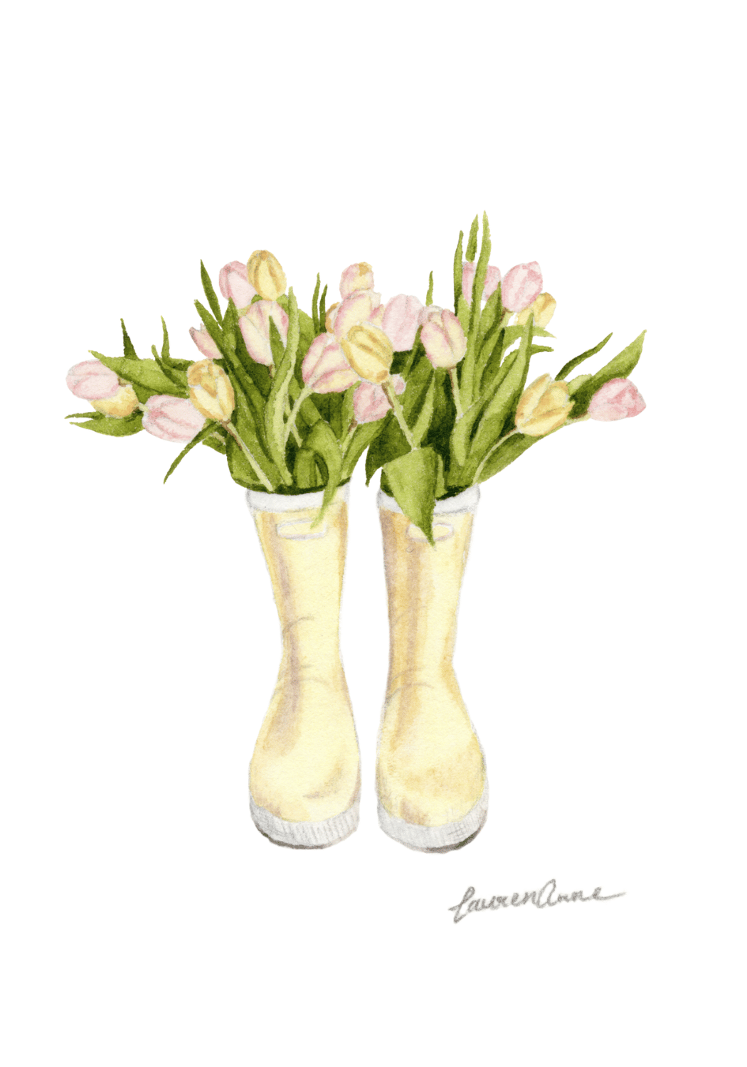 "Blooming Boots" Print